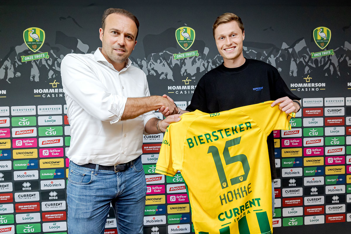 ADO Den Haag presenteert Milan Hokke